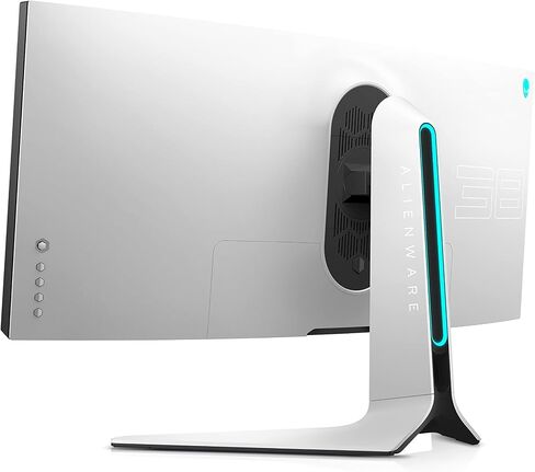 شاشة ألعاب منحنية فائقة الاتساع من Alienware - شاشة WQHD مقاس 38 بوصة، معدل تحديث 144 هرتز، وقت استجابة 1 مللي ثانية، انحناء 2300R، NVIDIA G-SYNC Ultimate، IPS، شاشة VESA HDR 600، USB، أبيض - AW3821DW in Kuwait