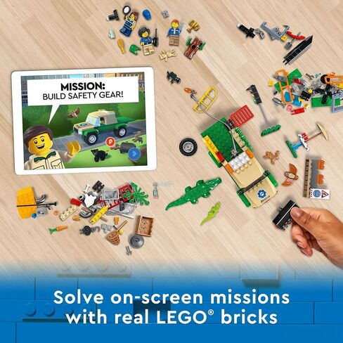 LEGO City Wild Animal Rescue Missions 60353 Interactive Digital Building Toy Set for Kids, Boys, and Girls Ages 6+ (246 Pieces) in Saudi Arabia