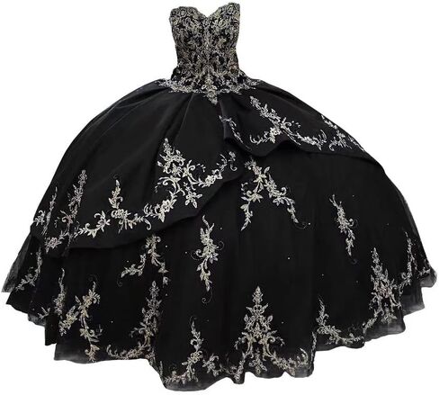 Floral Applique Pearls Quinceanera Dresses Charro Mexcian Style Ball Gown Sweet 15 Girls 2023 in Saudi Arabia