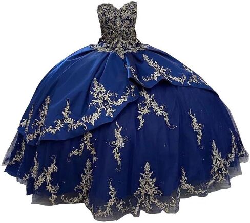 Floral Applique Pearls Quinceanera Dresses Charro Mexcian Style Ball Gown Sweet 15 Girls 2023 in Saudi Arabia