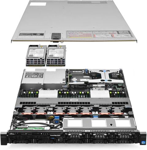 DELL PowerEdge R620 Server 3.30Ghz 16-Core 96GB 2x256GB SSD 6X 512GB SSD Premium (Renewed) in Saudi Arabia