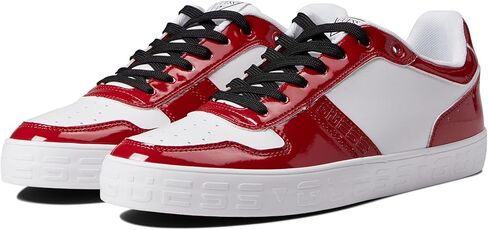 GUESS Men's PEAZY Sneaker, Red, 10 in Saudi Arabia