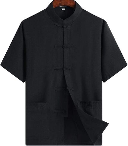ZooBoo Chinese Clothing Tang Suit - Kung Fu Short Sleeve Shirt for Men in Saudi Arabia