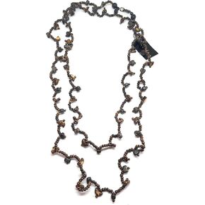 Cookie Lee Brown Seedbead Long Necklace (B6) 55003 in Kuwait