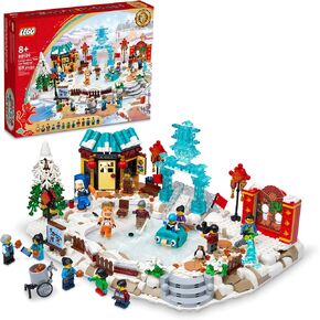 LEGO Lunar New Year Ice Festival 80109 Building Kit; Gift Toy for Kids Aged 8 and Up; Building Set Featuring a Detailed Winter Scene, Chun Ice Sculpture, 13 Minifigures and More (1,519 Pieces) in Saudi Arabia