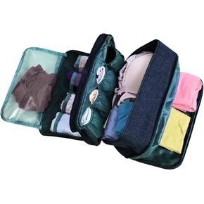 Portable Underwear Bra Storage Bag Waterproof Travel Organizers Multi-Layer Toiletry Packing Cube in Saudi Arabia