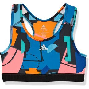 adidas Girls' Aeroready Allover Print Techfit Bra