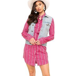 Lee Women's Light Wash Rider Vest Blue Small in Kuwait