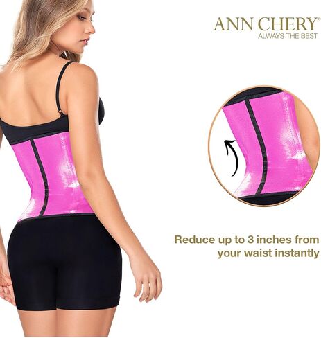 ANN CHERY Corset Waist Trainer for Women’s Weight Loss - Colombian Waist Cincher - 3 Hook Latex Body Shaper - Edition 2046 in Kuwait