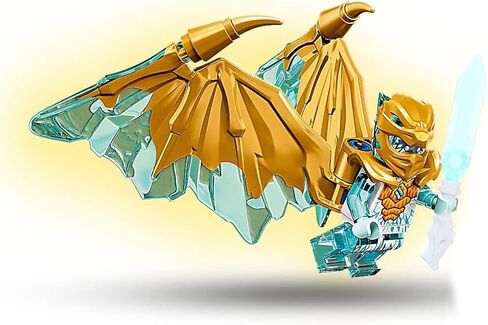 LEGO NINJAGO Crystalized Minifigure - Zane (Golden Dragon) with Wings and Dragon Sword in Saudi Arabia