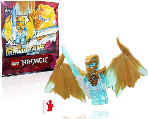LEGO NINJAGO Crystalized Minifigure - Zane (Golden Dragon) with Wings and Dragon Sword in Saudi Arabia