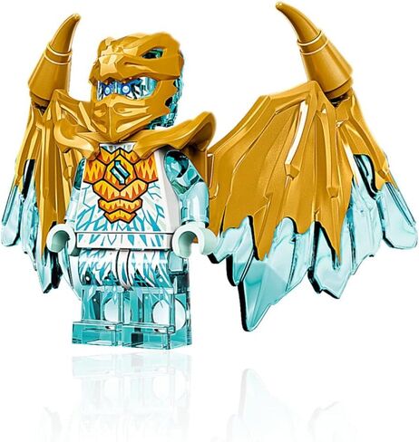 LEGO NINJAGO Crystalized Minifigure - Zane (Golden Dragon) with Wings and Dragon Sword in Saudi Arabia