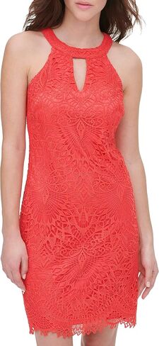 GUESS Women's Lace Halter Mini W/Keyhole in Saudi Arabia