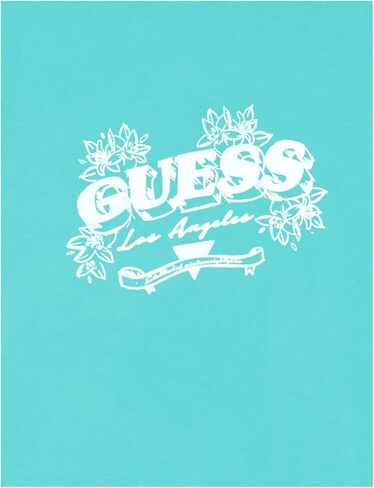 GUESS Girls' Big Foil Logo Organic Stretch Jersey T-Shirt in Saudi Arabia