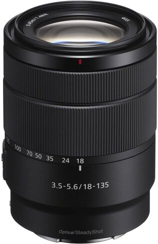 Sony E 18-135mm f/3.5-5.6 OSS Lens (SEL18135) + Filter Kit + Backpack + 64GB Card + Card Reader + Flex Tripod + Memory Wallet + Lens Cap Keeper + Cleaning Kit + Hand Strap + More (Renewed) in Saudi Arabia