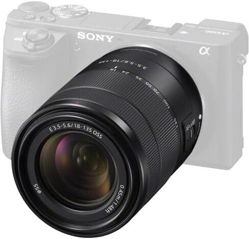 Sony E 18-135mm f/3.5-5.6 OSS Lens (SEL18135) + Filter Kit + Backpack + 64GB Card + Card Reader + Flex Tripod + Memory Wallet + Lens Cap Keeper + Cleaning Kit + Hand Strap + More (Renewed) in Saudi Arabia