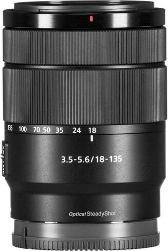 Sony E 18-135mm f/3.5-5.6 OSS Lens (SEL18135) + Filter Kit + Backpack + 64GB Card + Card Reader + Flex Tripod + Memory Wallet + Lens Cap Keeper + Cleaning Kit + Hand Strap + More (Renewed) in Saudi Arabia