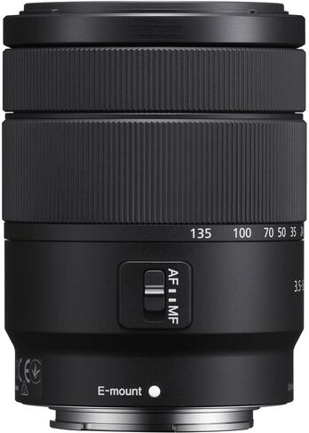 Sony E 18-135mm f/3.5-5.6 OSS Lens (SEL18135) + Filter Kit + Backpack + 64GB Card + Card Reader + Flex Tripod + Memory Wallet + Lens Cap Keeper + Cleaning Kit + Hand Strap + More (Renewed) in Saudi Arabia