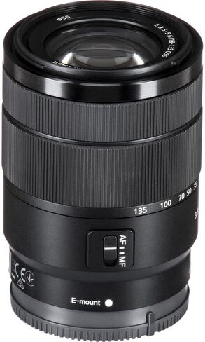 Sony E 18-135mm f/3.5-5.6 OSS Lens (SEL18135) + Filter Kit + Backpack + 64GB Card + Card Reader + Flex Tripod + Memory Wallet + Lens Cap Keeper + Cleaning Kit + Hand Strap + More (Renewed) in Saudi Arabia
