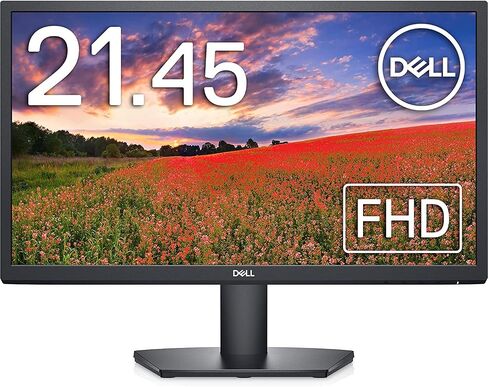 Dell SE2222H Monitor - 21.45-inch FHD (1920 x 1080) Display, 12ms (Typical) Gray-to-Gray, HDMI 1.4 (HDCP 1.4)/VGA Connectivity, Tilt Adjustability - Black in Kuwait