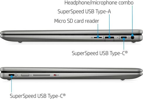 HP X360 2 in 1 Laptop 14" Touch-Screen FHD IPS Chromebook, Intel Core i3-1115G4 (Beats i5-1031G1), 8GB RAM, 128GB NVMe SSD, Backlit KB, Fingerprint Reader, Metal Body + TiTac Card (32GB) in Kuwait