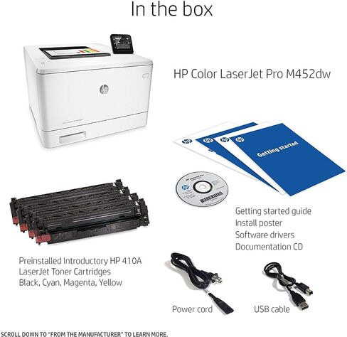 HP Laserjet Pro M452dw Wireless Color Printer, (CF394A) in Saudi Arabia