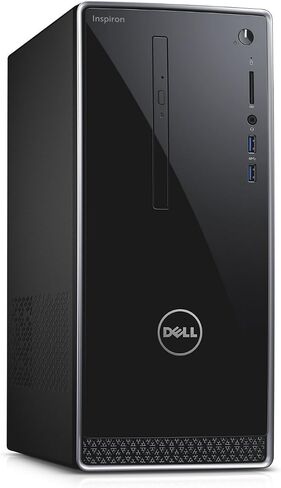 2016 Dell Inspiron 3650 Desktop Black (Intel Core i3-6100 Processor 3.70 GHz, 8GB DDR3L RAM, 1TB HDD, DVD, Wifi, Bluetooth, Windows 7/10 Professional) Keyboard/Mouse Included in Saudi Arabia