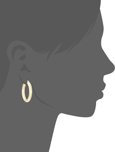 Anne Klein Classics Silvertone Large Oval Hoop Earrings in Saudi Arabia