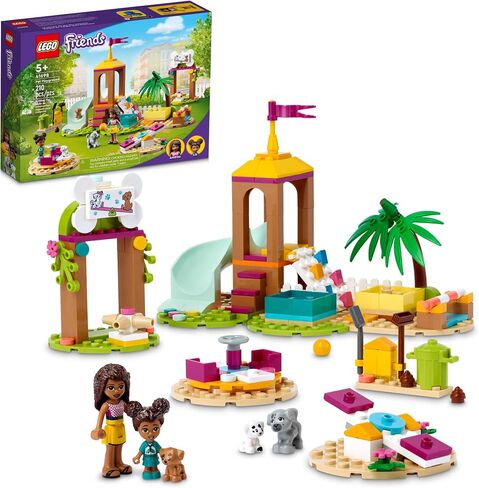 LEGO Friends Pet Playground 41698 Building Kit Designed to Grow Imaginations; Animal Playset Comes with Andrea and 3 Dog Toys; Creative Birthday Gift Idea for Kids Aged 5 and up (210 Pieces) in Saudi Arabia