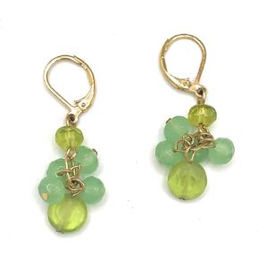 Cookie Lee Green Beaded Earrings (D22) 89599 in Kuwait