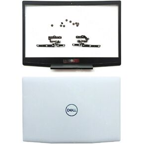 Top Rear Lid Back Cover Case & Front Bezel & Hinges Replacement for DELL Inspiron G3 15 3590 LCD White Blue Logo in Kuwait