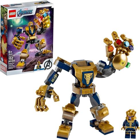 LEGO Marvel Avengers Thanos Mech 76141 Cool Action Building Toy for Kids with Mech Figure Thanos Minifigure (152 Pieces) in Saudi Arabia