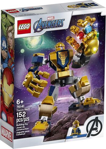 LEGO Marvel Avengers Thanos Mech 76141 Cool Action Building Toy for Kids with Mech Figure Thanos Minifigure (152 Pieces) in Saudi Arabia