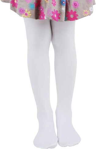 leg elegant Girls Microfiber Soft Opaque Footed Tights and Stockings in Kuwait