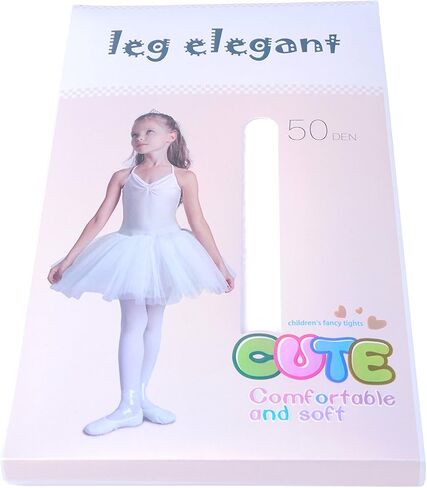 leg elegant Girls Microfiber Soft Opaque Footed Tights and Stockings in Kuwait