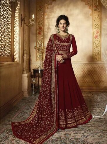 shopNstyle Ready to Wear Indian/Pakistani Ethnic Wear Bollywood Party/Wedding Wear Long Anarkali Suit Salwar Suit for Womens in Saudi Arabia