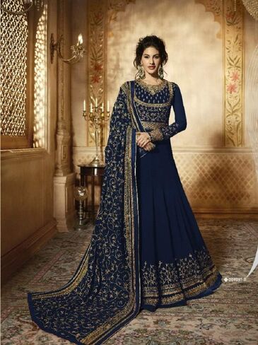 shopNstyle Ready to Wear Indian/Pakistani Ethnic Wear Bollywood Party/Wedding Wear Long Anarkali Suit Salwar Suit for Womens in Saudi Arabia