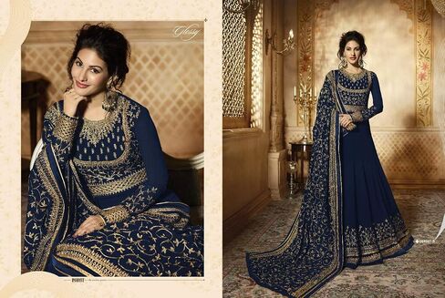shopNstyle Ready to Wear Indian/Pakistani Ethnic Wear Bollywood Party/Wedding Wear Long Anarkali Suit Salwar Suit for Womens in Saudi Arabia