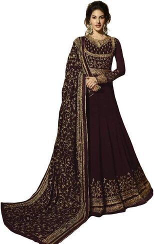shopNstyle Ready to Wear Indian/Pakistani Ethnic Wear Bollywood Party/Wedding Wear Long Anarkali Suit Salwar Suit for Womens in Saudi Arabia