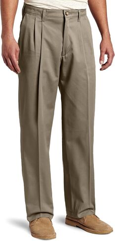 Lee Men's Comfort Waist Custom Relaxed-Fit Pleated Pant in Saudi Arabia