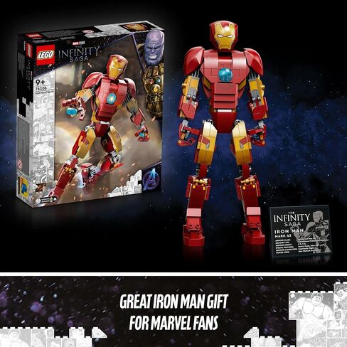 LEGO Marvel Super Heroes Iron Man Figure 76206 Building Toy Set for Kids, Boys, and Girls Ages 9+ (381 Pieces) in Saudi Arabia