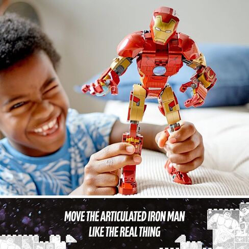 LEGO Marvel Super Heroes Iron Man Figure 76206 Building Toy Set for Kids, Boys, and Girls Ages 9+ (381 Pieces) in Saudi Arabia