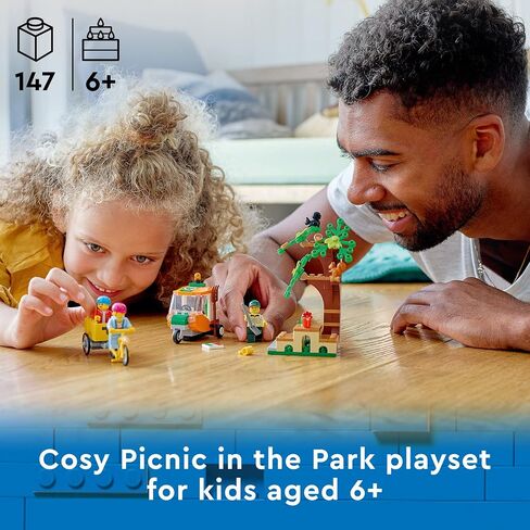 LEGO City Picnic in the Park 60326 Building Kit for Kids Aged 5 and Up; Includes 3 Minifigures and 2 Squirrel Figures (147 Pieces) in Saudi Arabia
