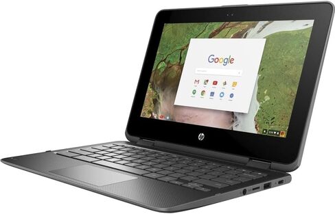 اتش بي كروم بوك x360 11 G1 EE 11.6 انش لمسية 4 جيجا 32 جيجا اس اس دي سيليرون N3350 1.1 جيجا هيرتز، رمادي (متجدد) in Kuwait