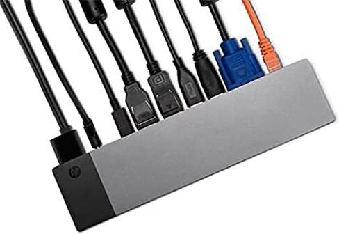 Newest HP Elitebook Zbook TB3 Thunderbolt Dock 90W - Docking Station Port Replicator (1 Thunderbolt 3, 3 USB 3.1 Ports, 2 USB Type-C, 2 DisplayPort, 1 VGA) for USB-C Laptops + IST Accessories in Saudi Arabia
