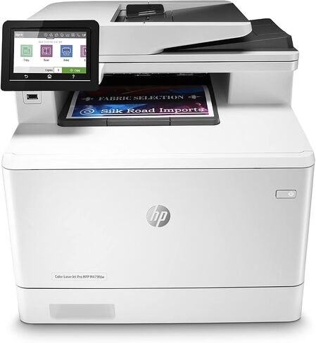 طابعة ألوان HP Color LaserJet Pro MFP M479fdw‎ متعددة المهام للطباعة والنسخ والمسح الضوئي والفاكس والبريد الإلكتروني - اللون: أبيض [W1A80A] in Kuwait