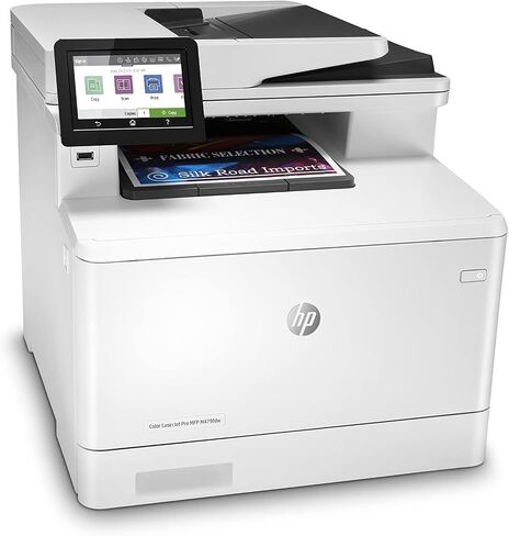 طابعة ألوان HP Color LaserJet Pro MFP M479fdw‎ متعددة المهام للطباعة والنسخ والمسح الضوئي والفاكس والبريد الإلكتروني - اللون: أبيض [W1A80A] in Kuwait