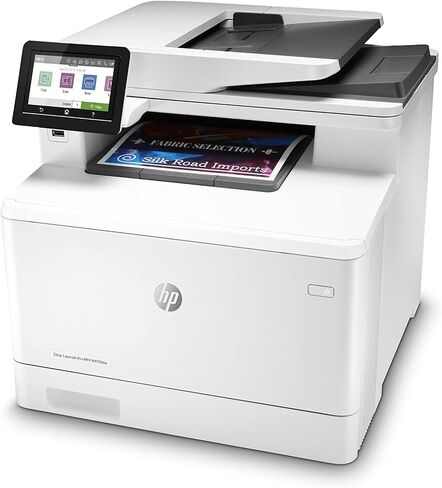 طابعة ألوان HP Color LaserJet Pro MFP M479fdw‎ متعددة المهام للطباعة والنسخ والمسح الضوئي والفاكس والبريد الإلكتروني - اللون: أبيض [W1A80A] in Kuwait