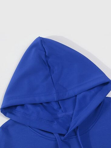 سويت شيرت بغطاء للرأس بأكمام طويلة وطباعة جرافيك للرجال من Floerns in Kuwait