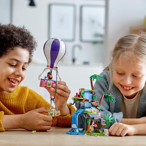 LEGO Friends Tiger Hot Air Balloon Jungle Rescue 41423 Friends Adventure Set Features a Toy Hot Air Balloon Friends Buildable Figures for Hours of Creative Fun (302 Pieces) in Saudi Arabia
